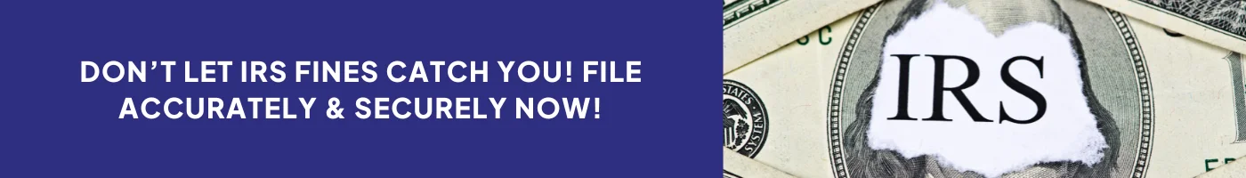 Don’t Let IRS Fines Catch You! File Accurately & Securely Now!