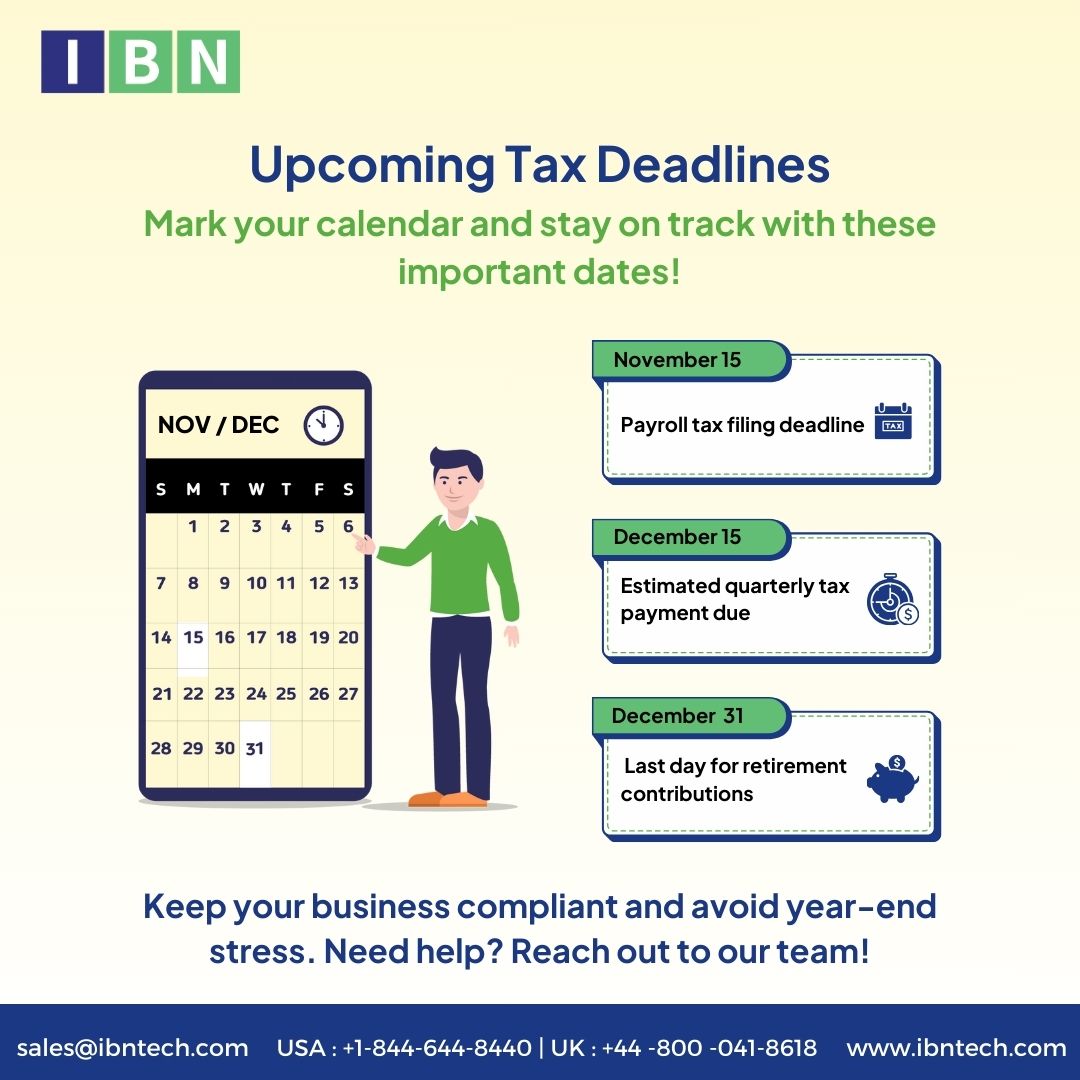 Upcoming Tax Deadlines